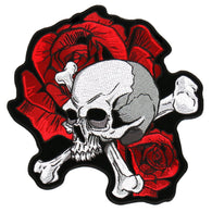 PATCH SKULL AND ROSES