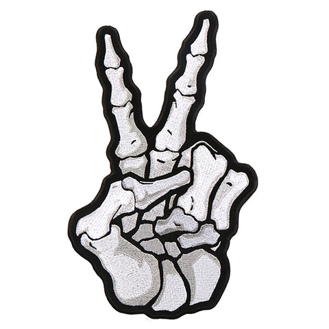 PATCH SKELETON PEACE SIGN