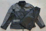 RAIN SUIT - JACKET & PANTS - BLACK & GREY - STEALTH