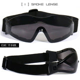 ARES SAFETY RIDING GOGGLE WITH SMOKE LENS